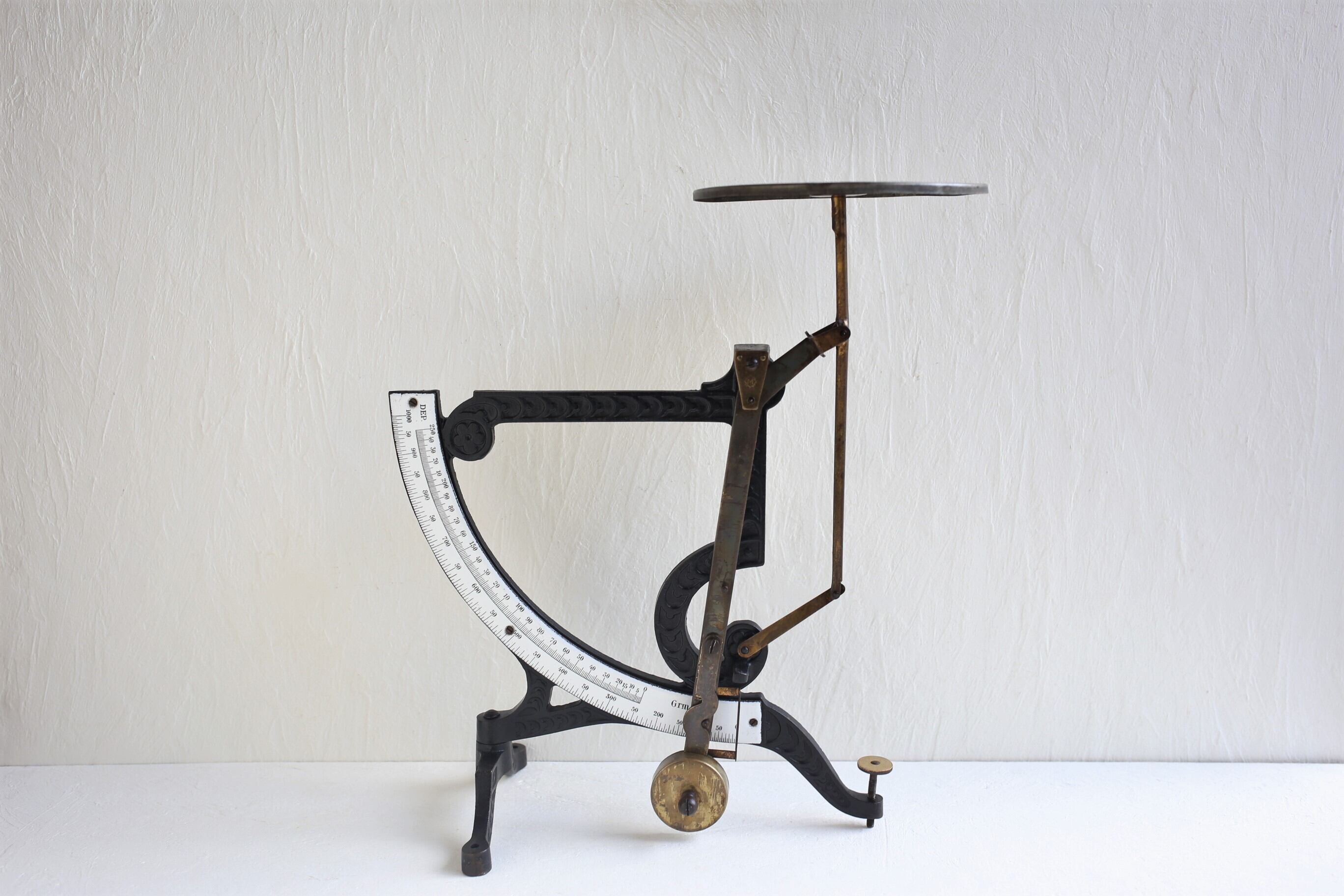 ドイツ アンティーク 『Philipp Jacob Maul』 特大レタースケール ホーロー製メモリ N-04269