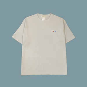 【KAHO】ワンポイント刺繍Tシャツ｟グレー / 3Dメガネ｠
