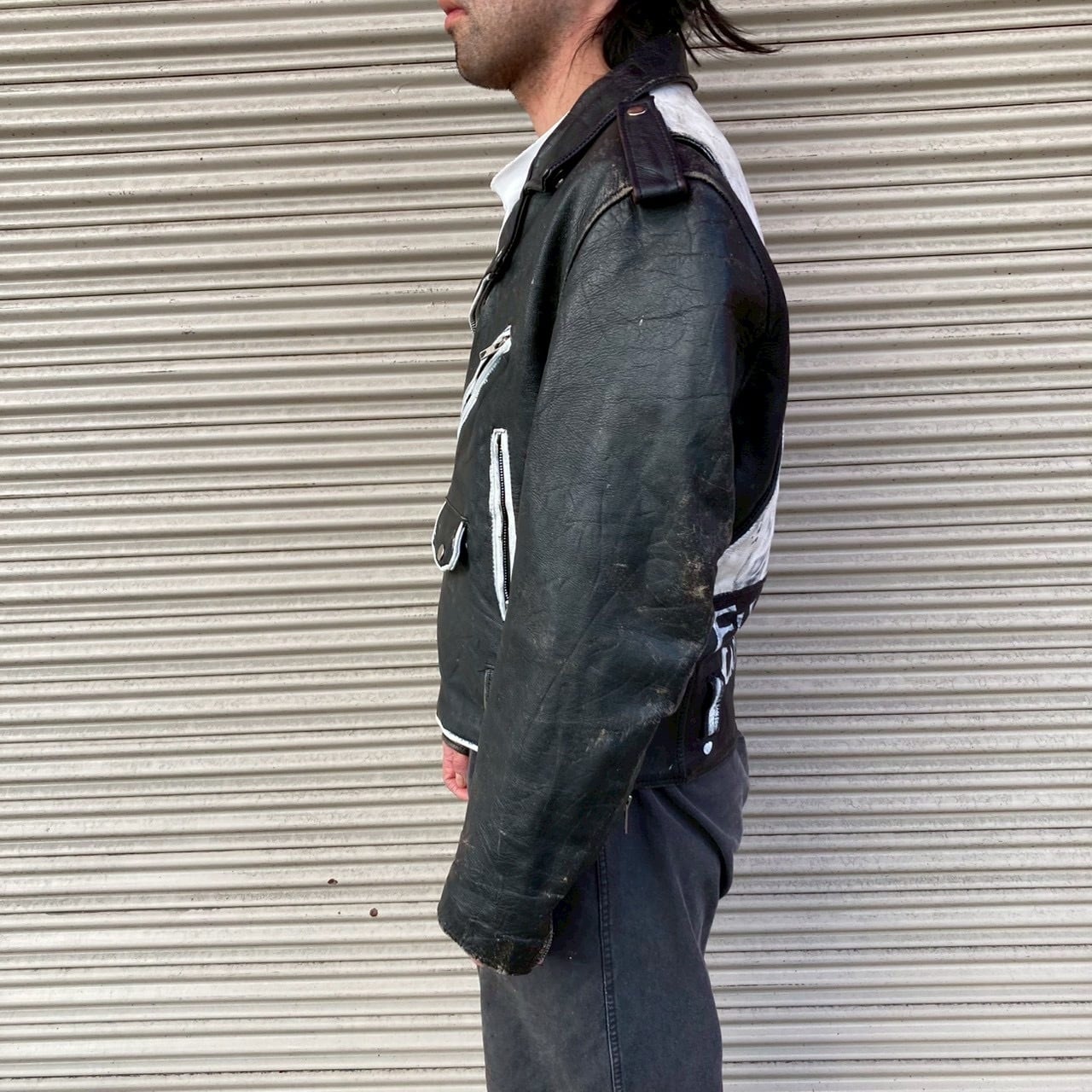 一点物 80s OPEN ROAD ヴィンテージ レザー ダブル ライダース