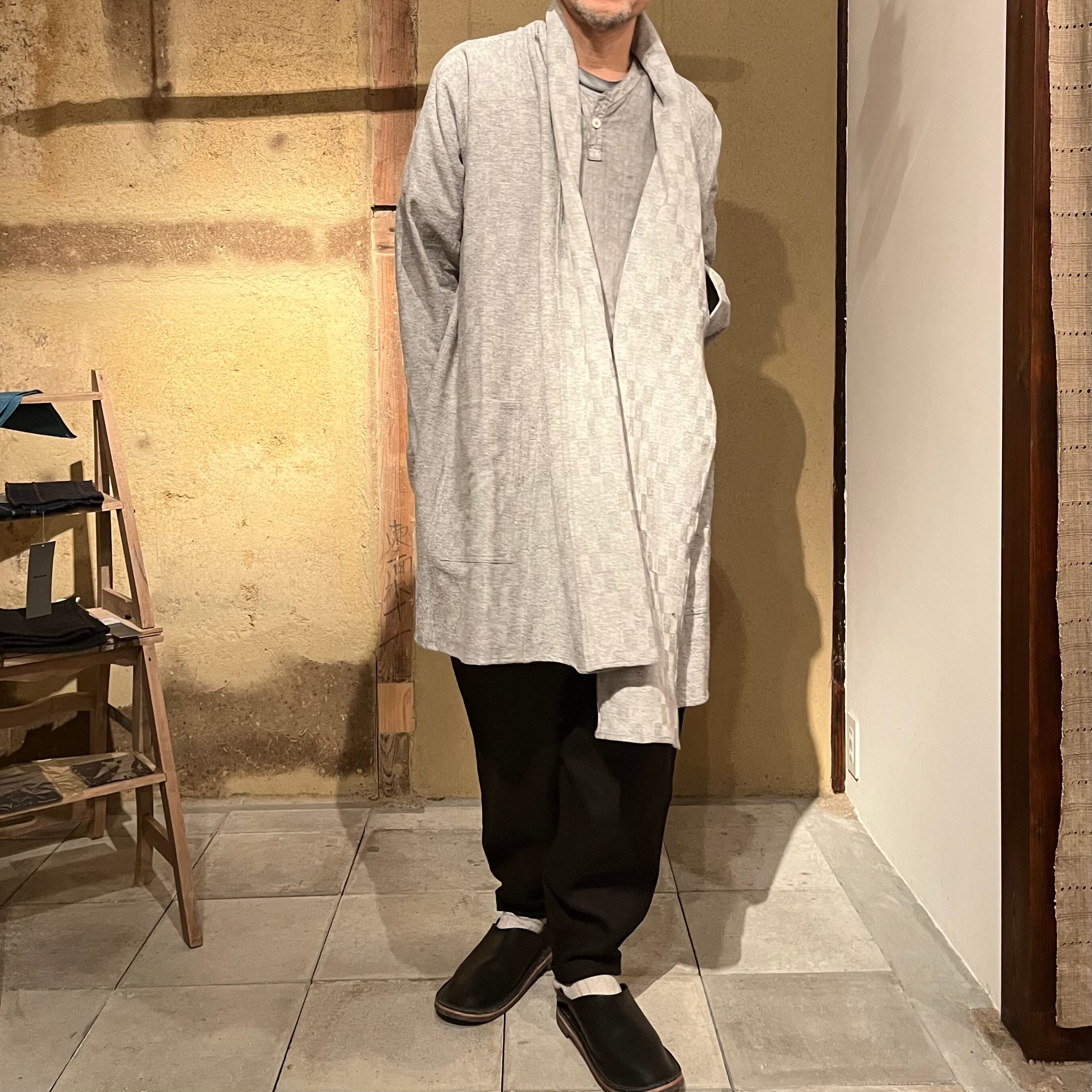 MITTAN SH-64 紋紗ロングシャツ 薄灰 size 3