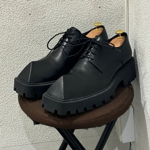 BALENCIAGA バレンシアガ Rhino Derby リノ ダービーシューズ レザーシューズ ブラック size40 26.5cm【表参道g】