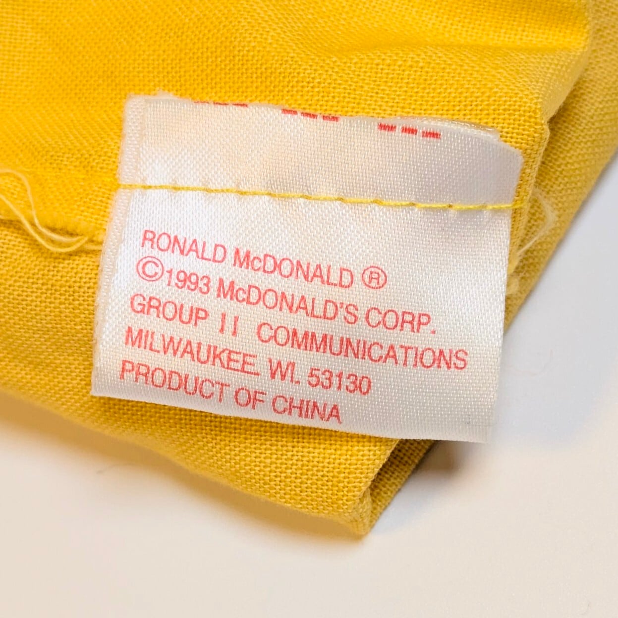 ☆VINTAGE 1993☆【 McDonald's（ マクドナルド ） 】 『 Ronald