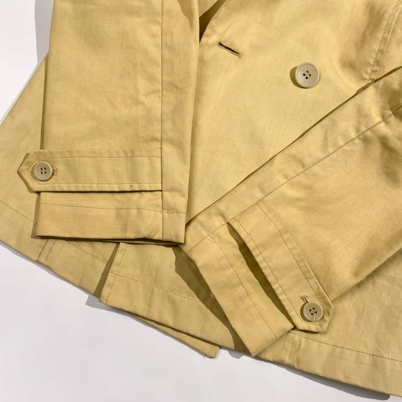 SHIPS シップス ダブルボタン Pコート風 ショート コート /イエローベージュ系 レディース
