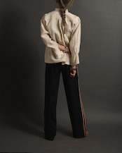 1930-40's Ecru / Lace Blouse