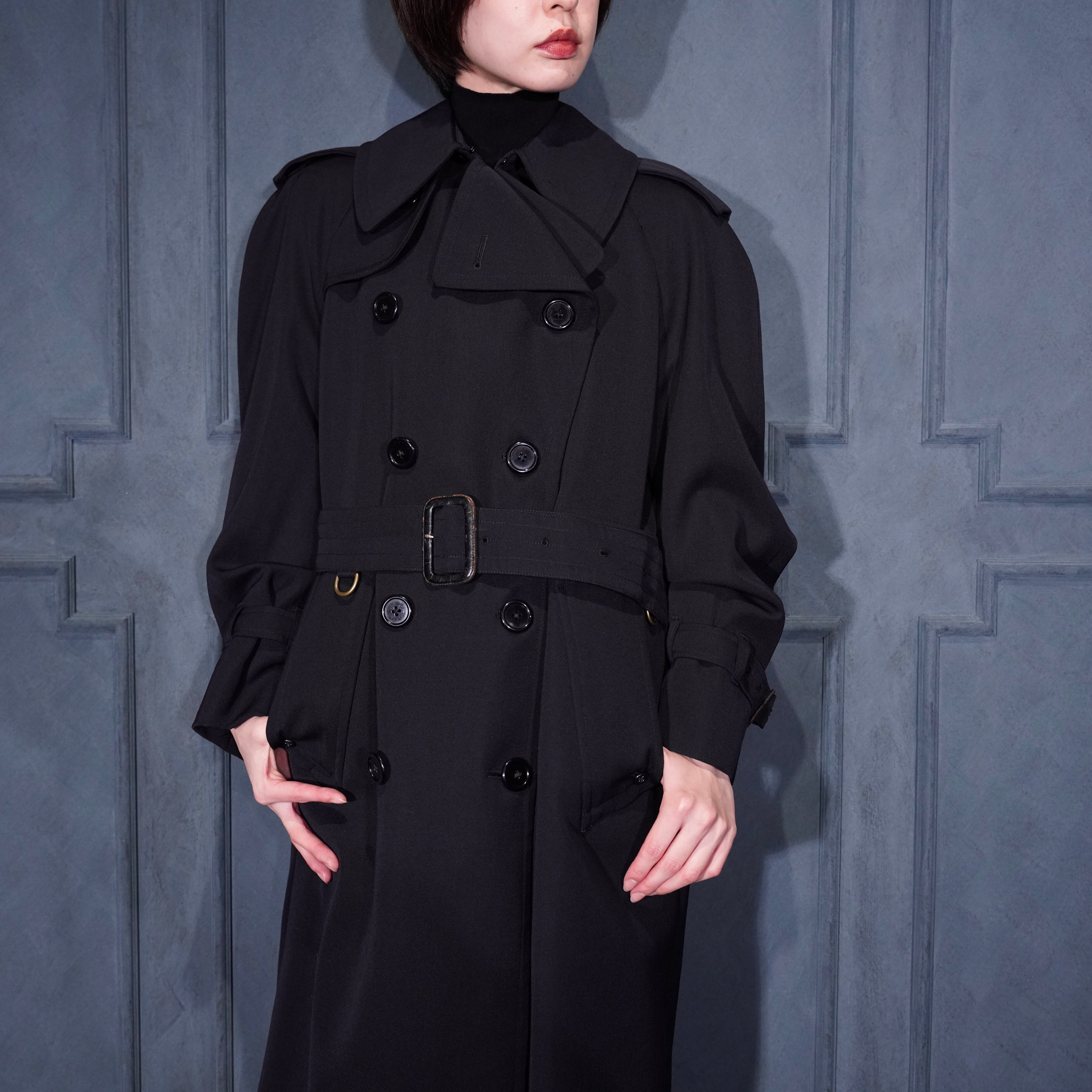 Aquascutum WOOL BELTED TRENCH COAT MADE IN ENGLAND/アクアスキュー