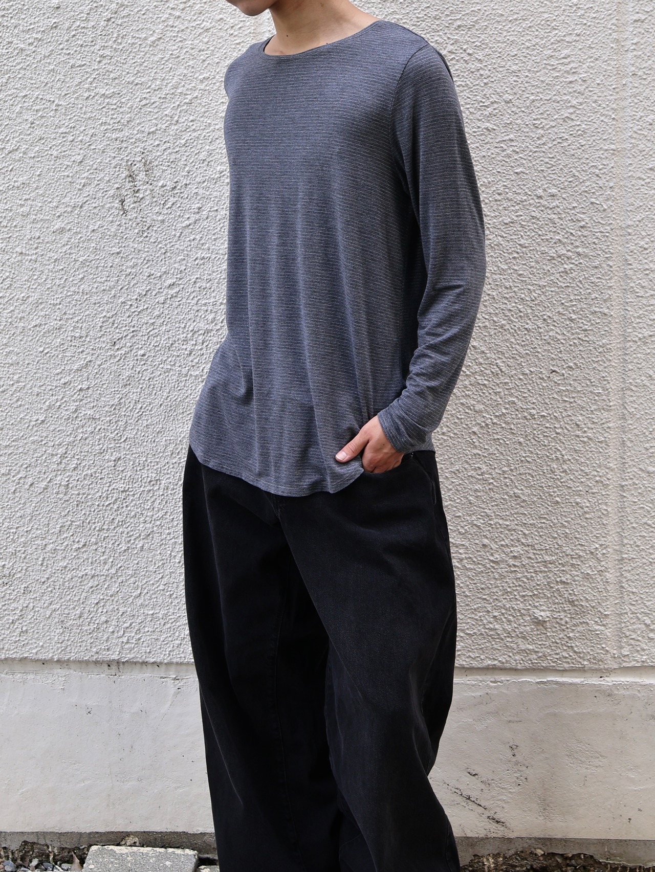 glitter border long sleeve top