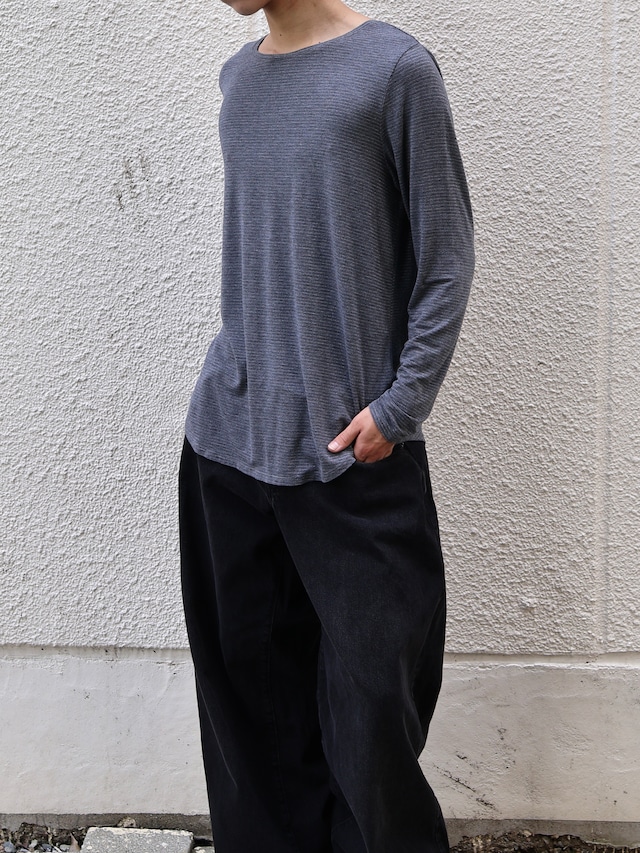 glitter border long sleeve top