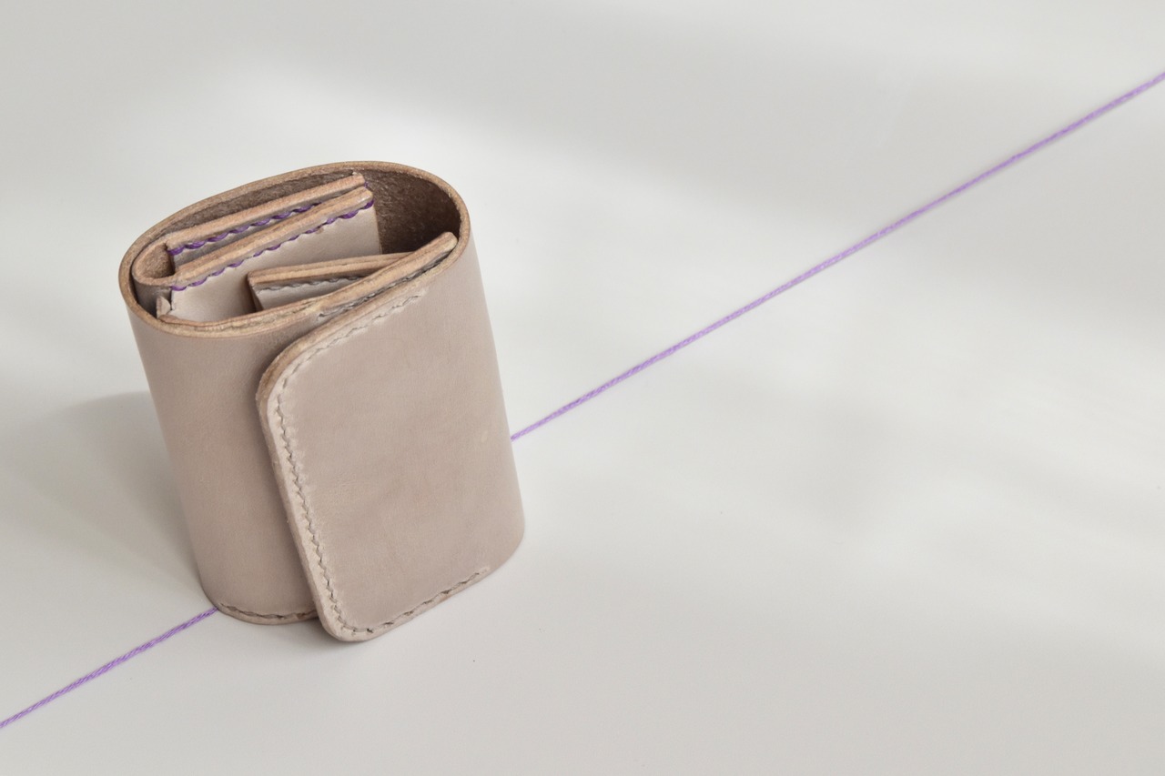POPUP wallet "燦" / beige・画像6