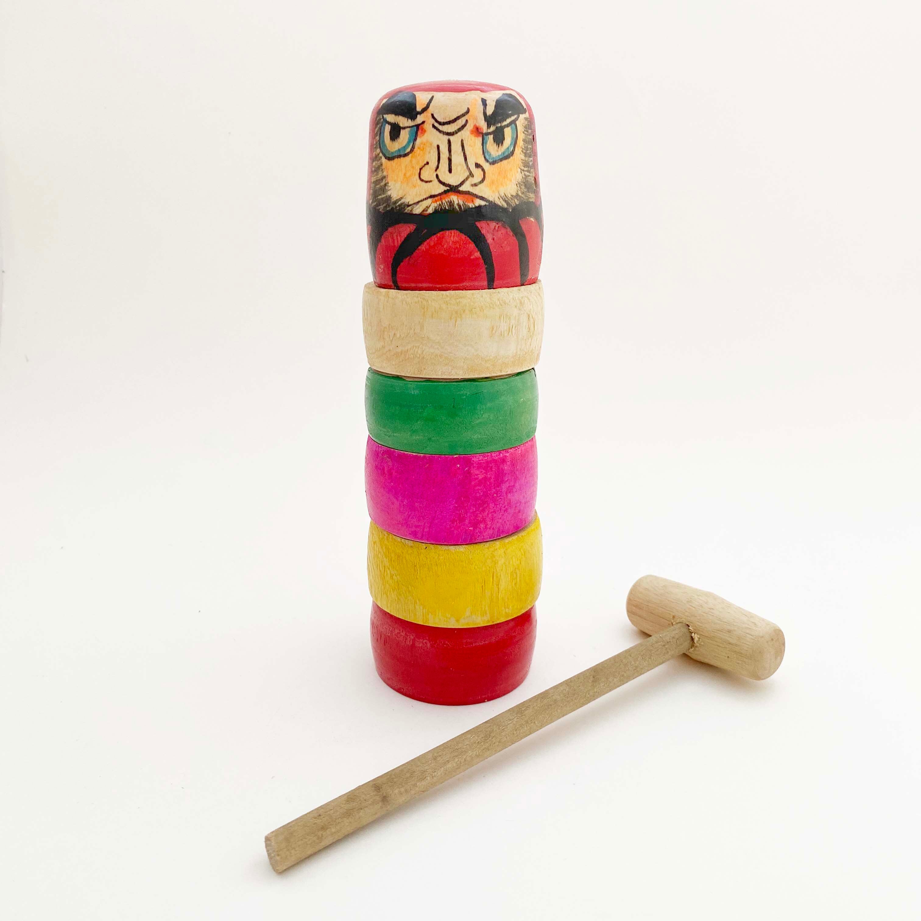 はりまや木地玩具「ダルマ落とし」