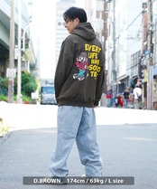 ◆NEW JACK スケートボーイ イラスト フーディー◆gt-6322-432jn