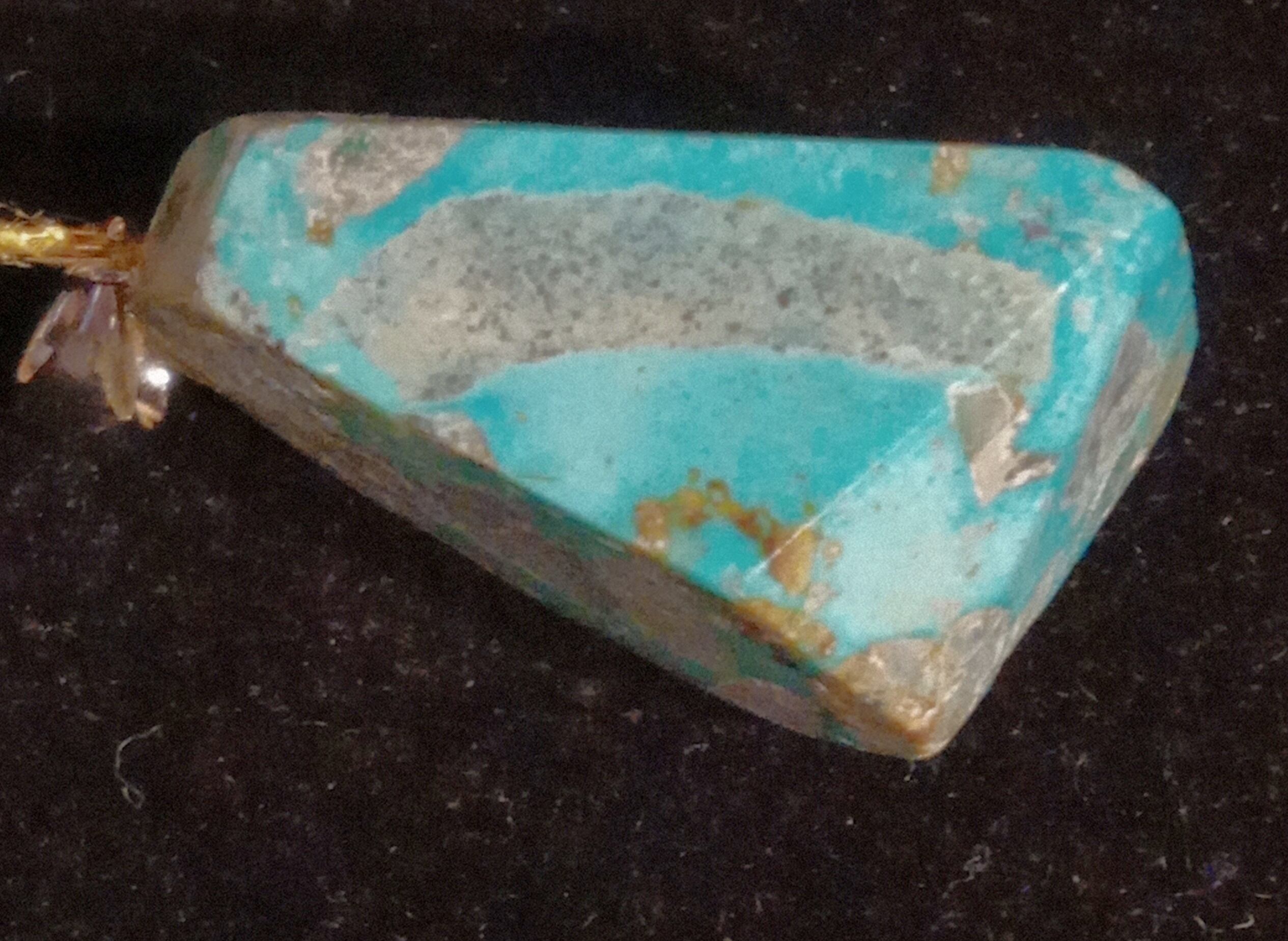 イラン産 ターコイズ ペンダント・トップ 25x16x8mm | Gallery