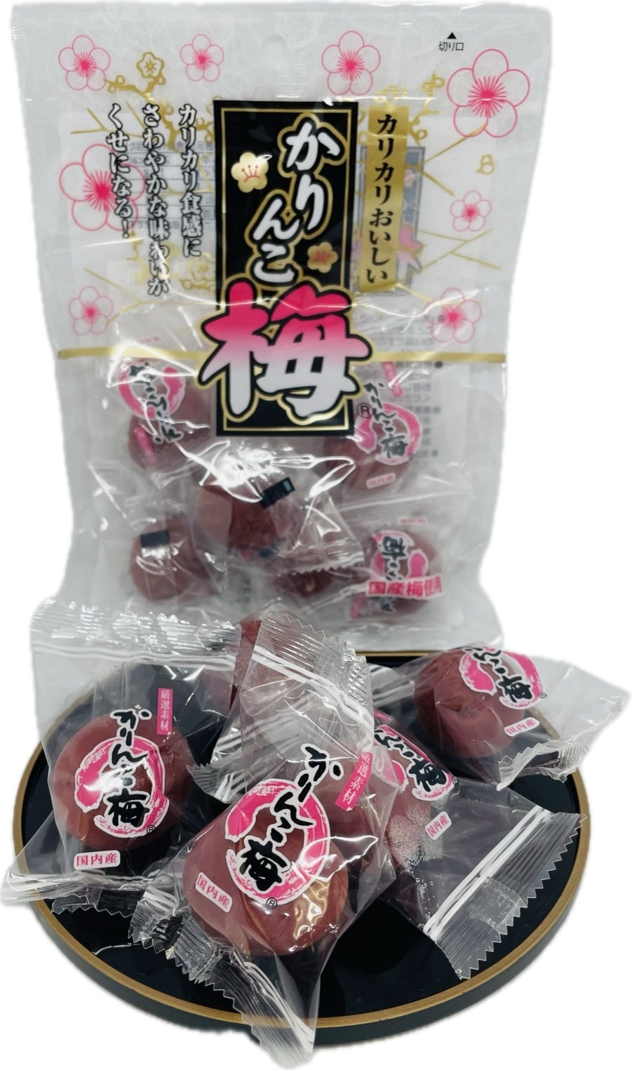 国産】個包装かりんこ梅 90g：塩分約5％ | 梅天神