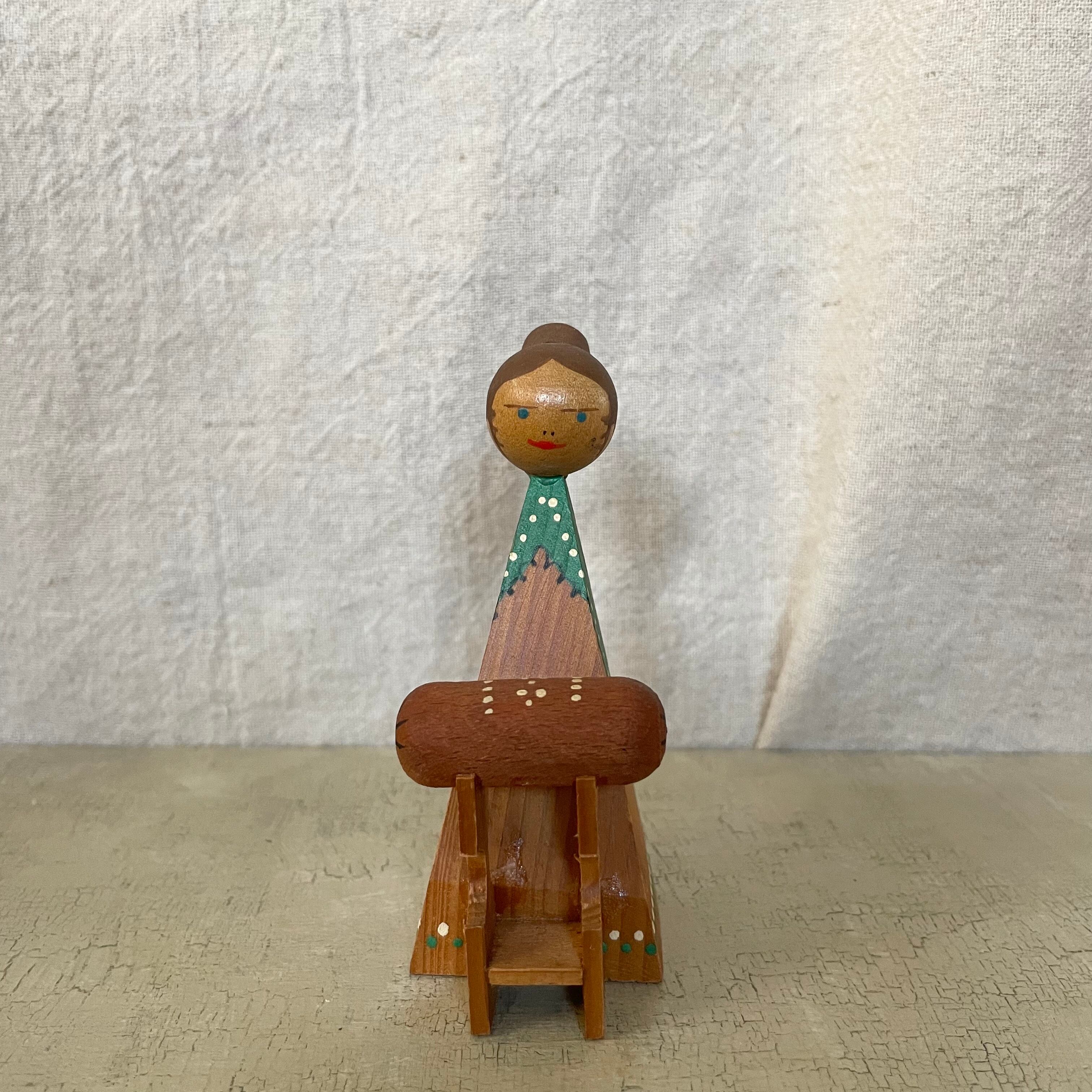 緑が似合う女性