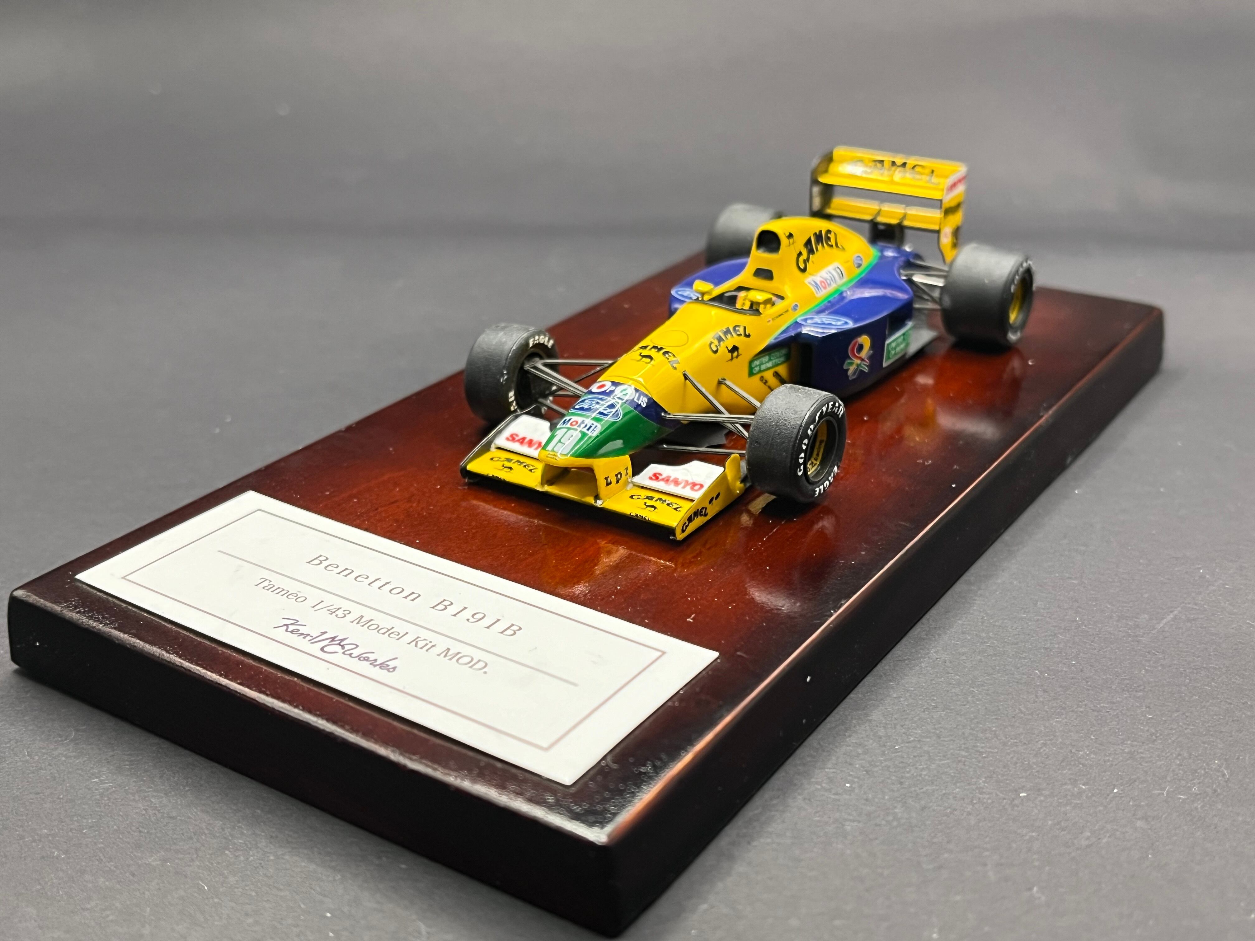 TAMEO 1/43 ベネトン・B191B フォード　シューマッハ　 F1 1/43TAMEO ベネトンB191B フォード | Ken-1 Model Car Works