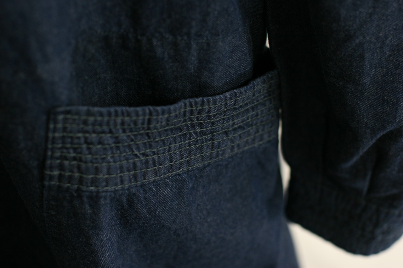 【Brocante】5ozデニム ポワンワンピース / One Wash（37-315E）