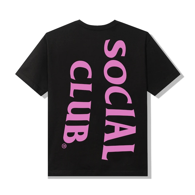 ANTI SOCIAL SOCIAL CLUB  Vertical Horizon Black Tee  BLACK