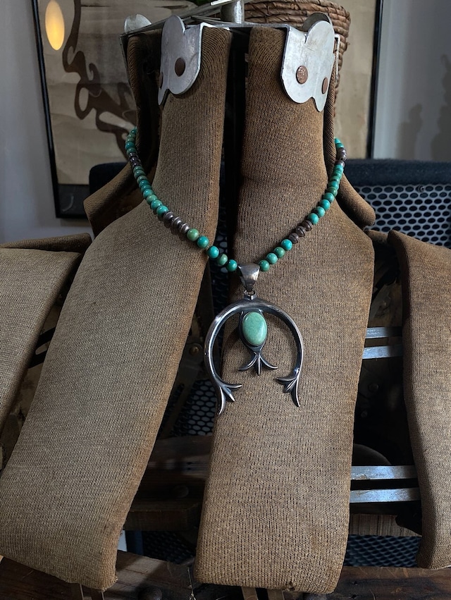 Navajo turquoise Naja necklace