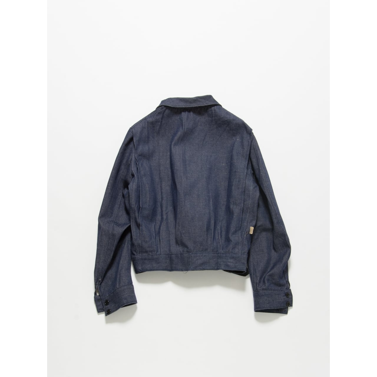 Dead stock】70's Italian navy denim jacket（デッドストック