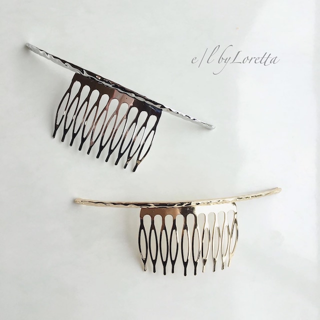 (全2色)Metal hair comb  0007