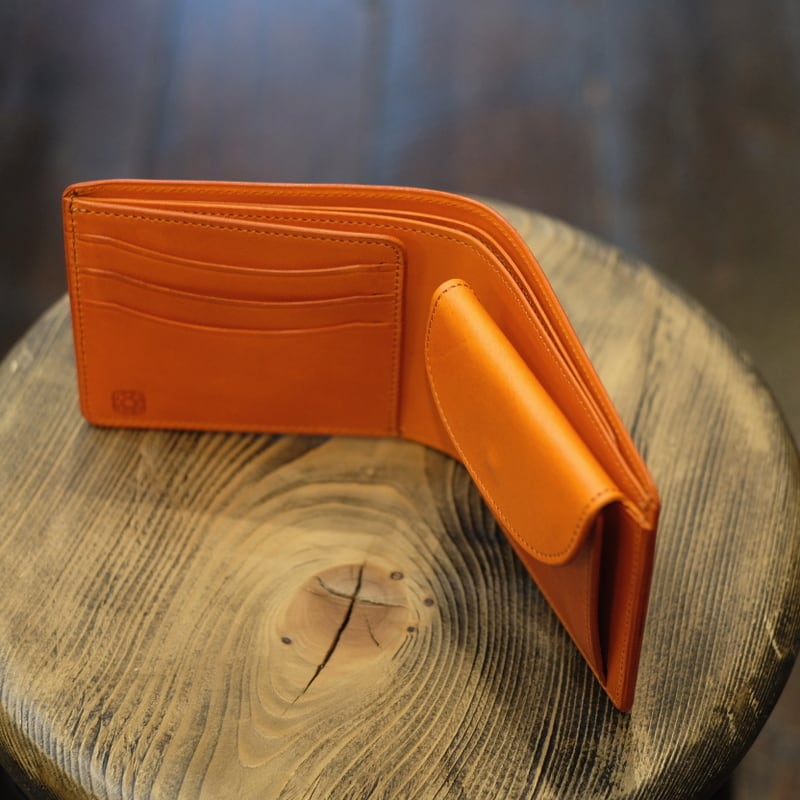 Circus of Happiness 小銭入れ付き・二つ折りウォレット オレンジ