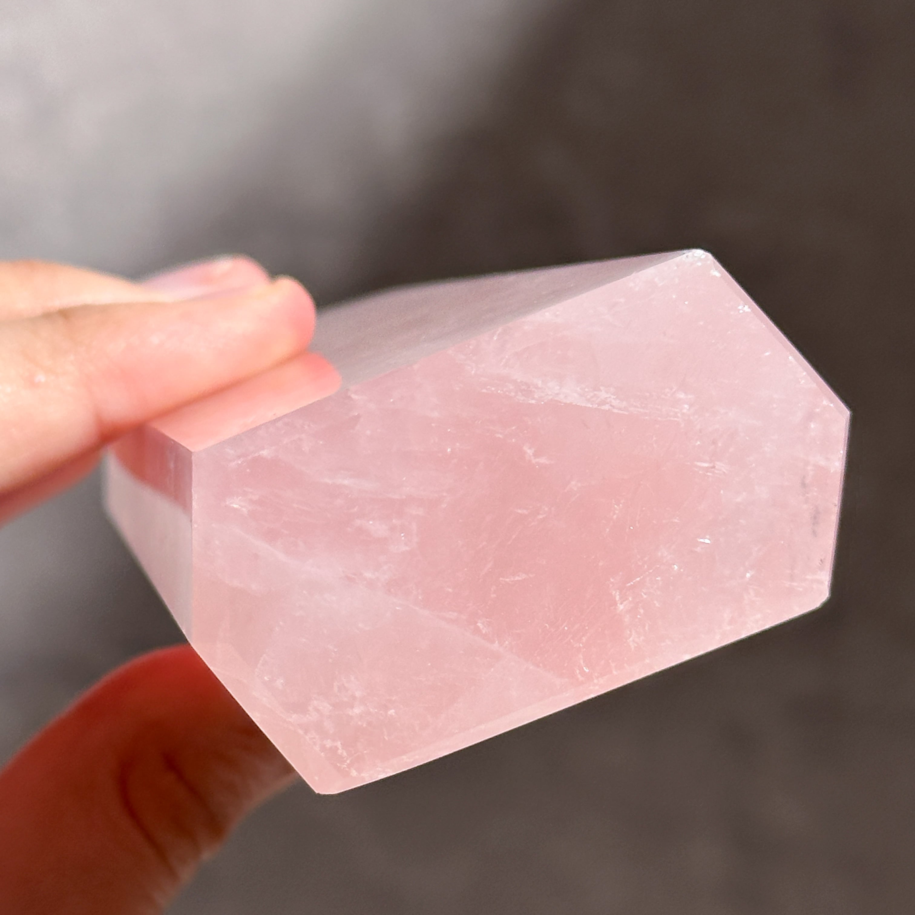 Big【高品質】バイーア産ローズクォーツ タワー13◇ Rose Quartz