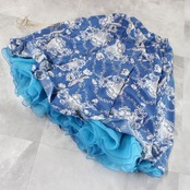 社交ダンス 衣装 スタンダード スカート レッスンウェア レディース 白 ブルー系 ホワイト系 水色 青 花柄 パニエ 練習着 かわいい 上品 スカート パーティー衣装 フェミニン おしゃれ エレガント ダンスウェア ボリューム感 着心地良い お出かけ セミフォーマル シンプル 大人可愛い 練習用 日本製 高品質 シルエット 綺麗 春夏 秋冬