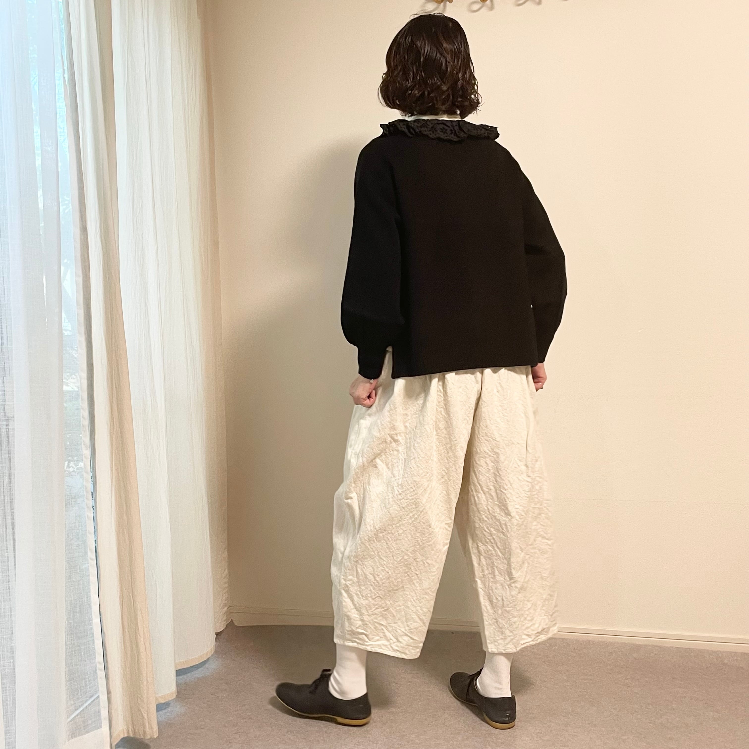 ROBE de PEAU// CAMILLE WOOL TUCK PANIS /ウールタックパンツ/R320