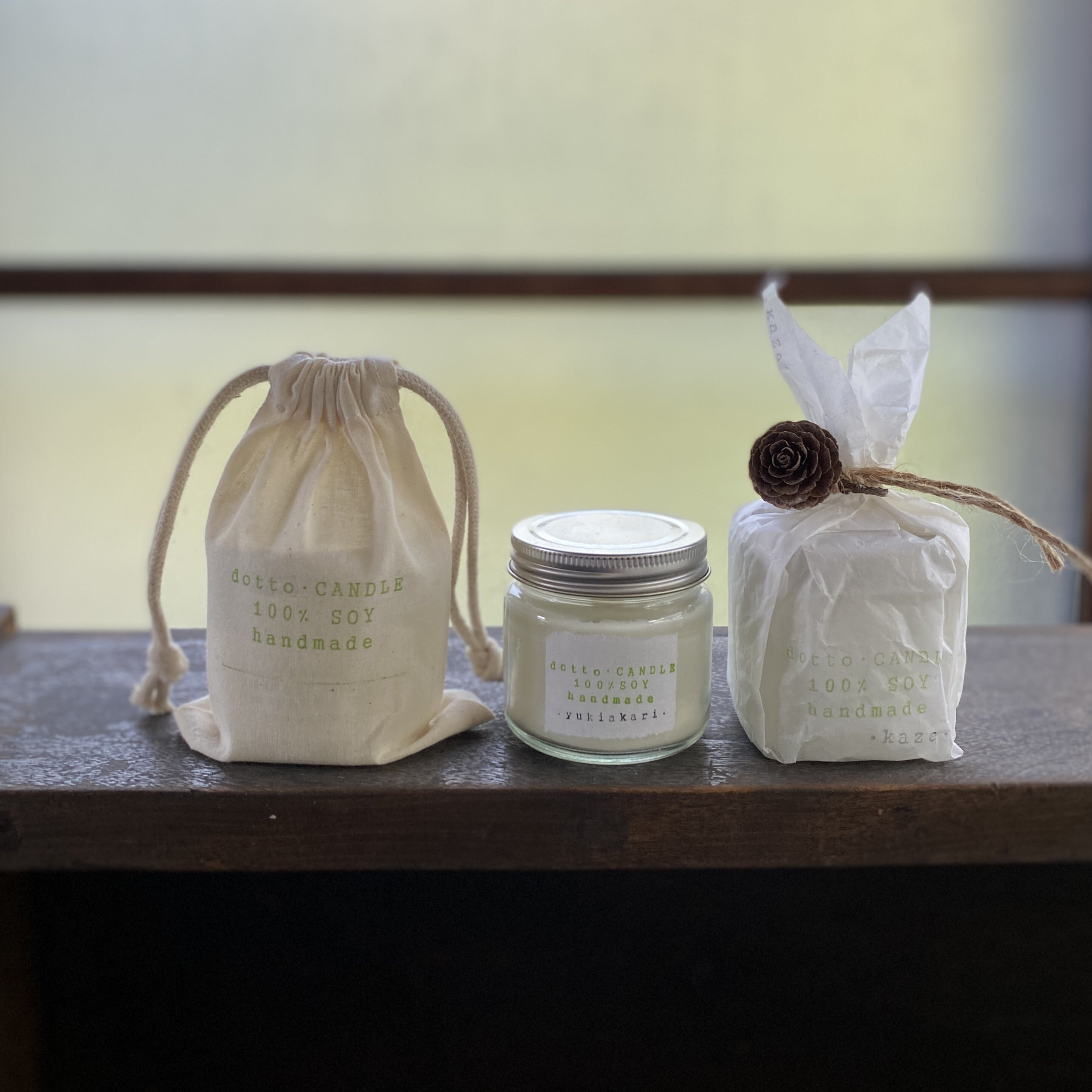 aoikeshi青いケシの香り（M）soywax＆精油100％の天然木芯キャンドル