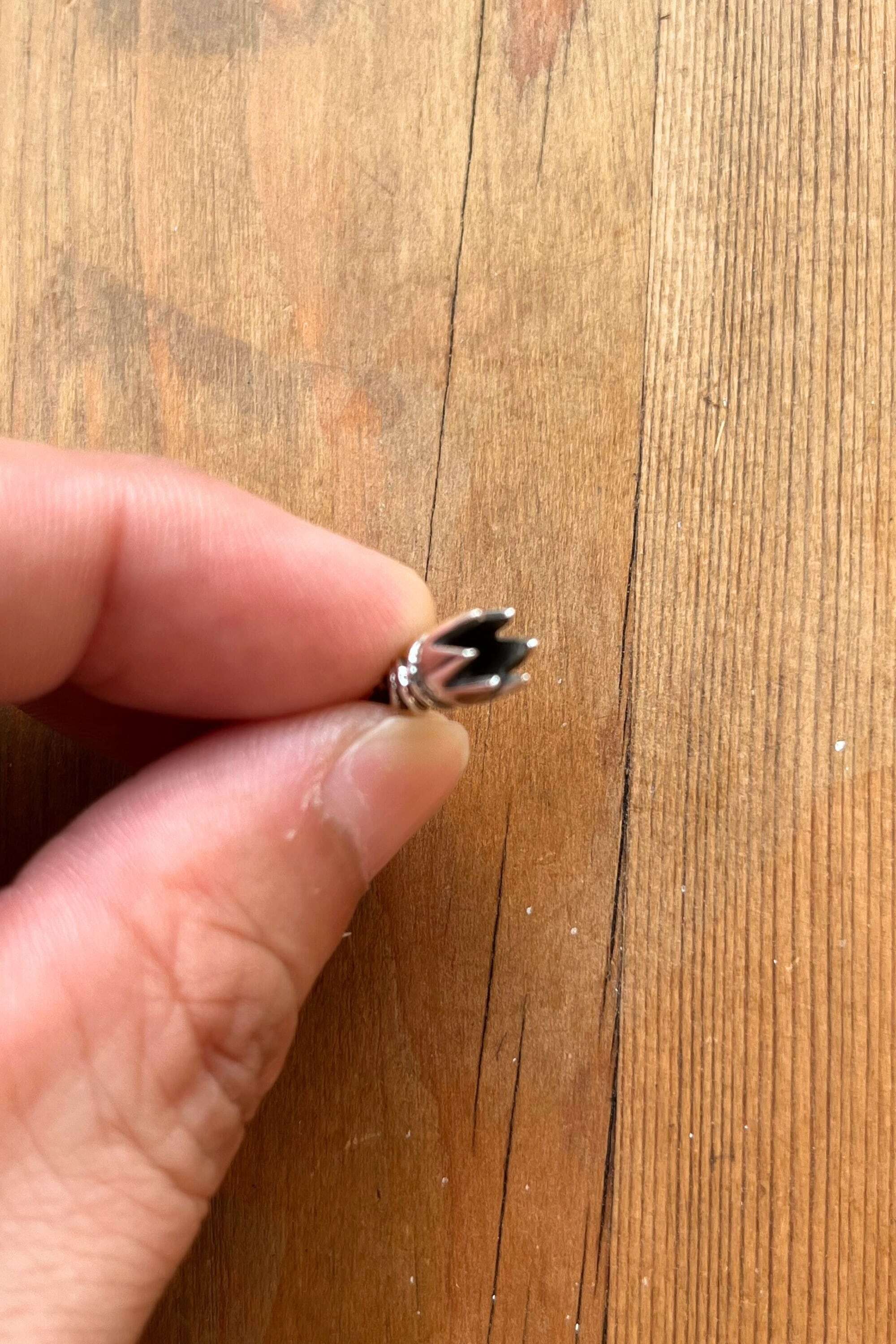 三つ編み革紐 ストッパー スクロールチップセット