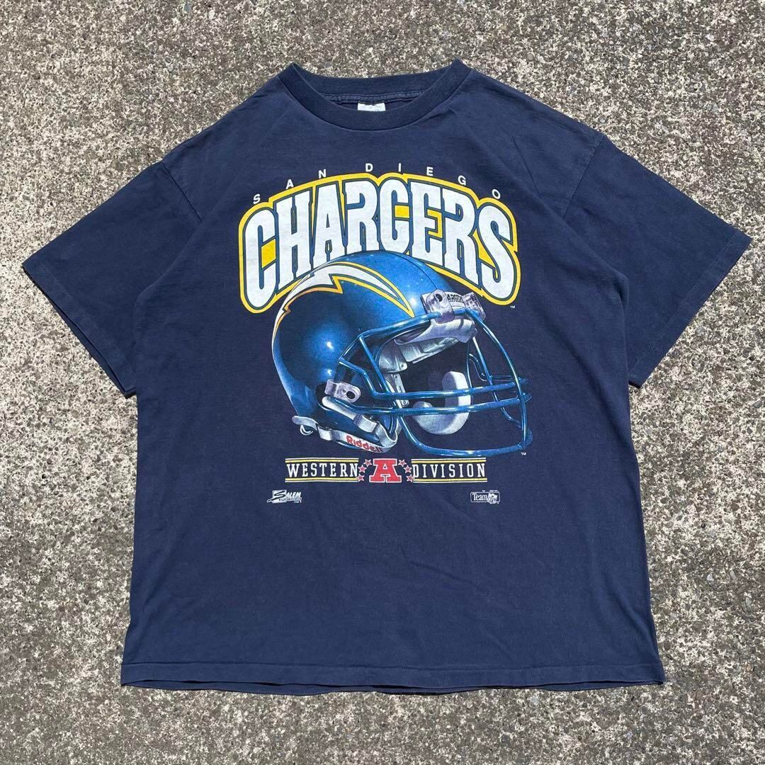 【XLサイズ】USA製 90's SAN DIEGO CHARCERS シングルステッチ vintage Tシャツ
