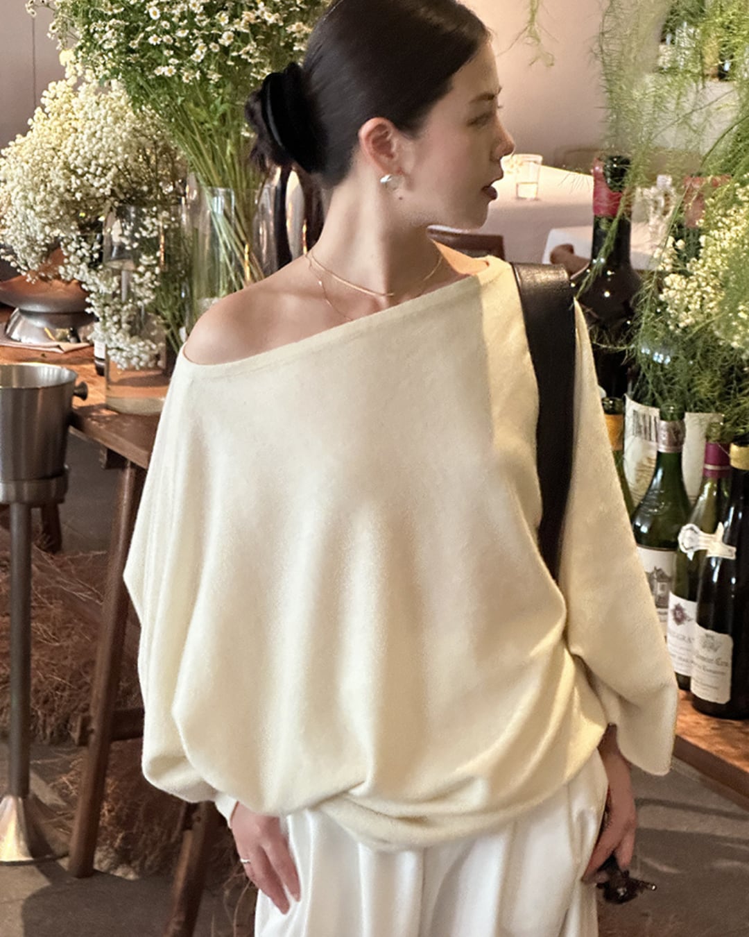 ドルマンスリーブゆるニット A24256