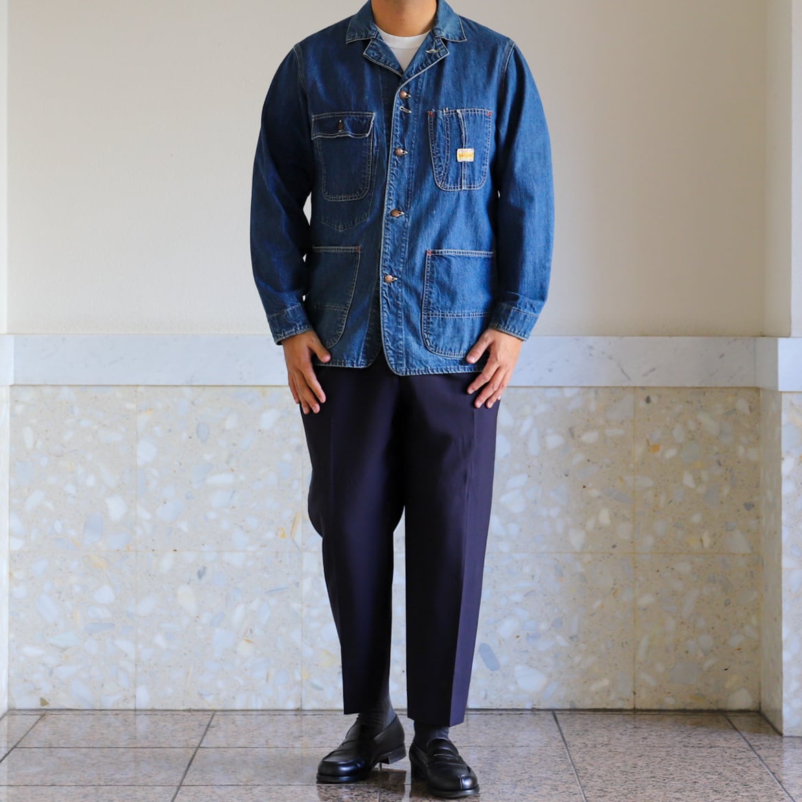 〜50's ビンテージカバーオールcover all unionmadeデニム 極美品】50s special vintage Denim coverall jacket 