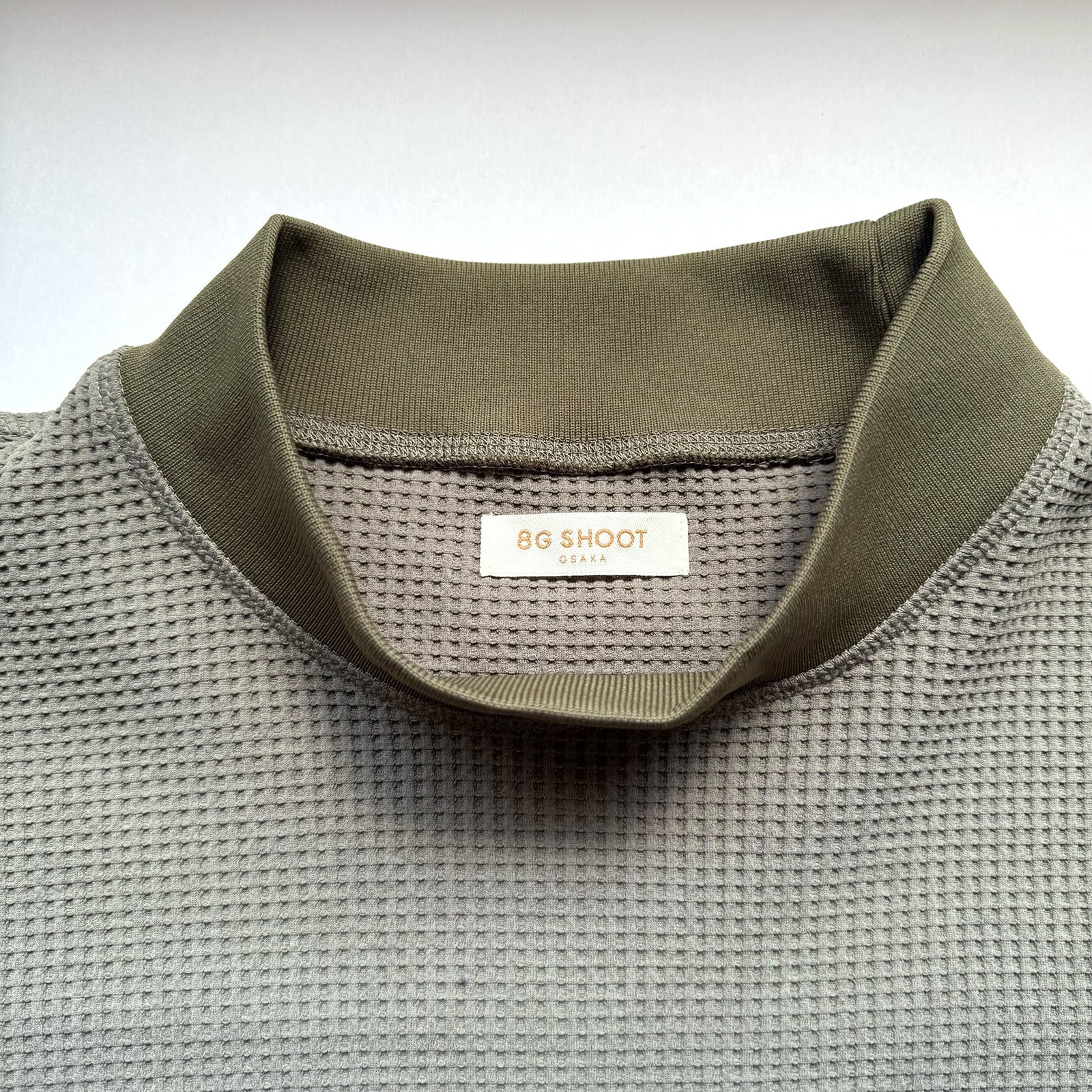 THERMAL FOOTBALL MOCK NECK SHIRTS -KHAKI- | 8G SHOOT WEBSTORE