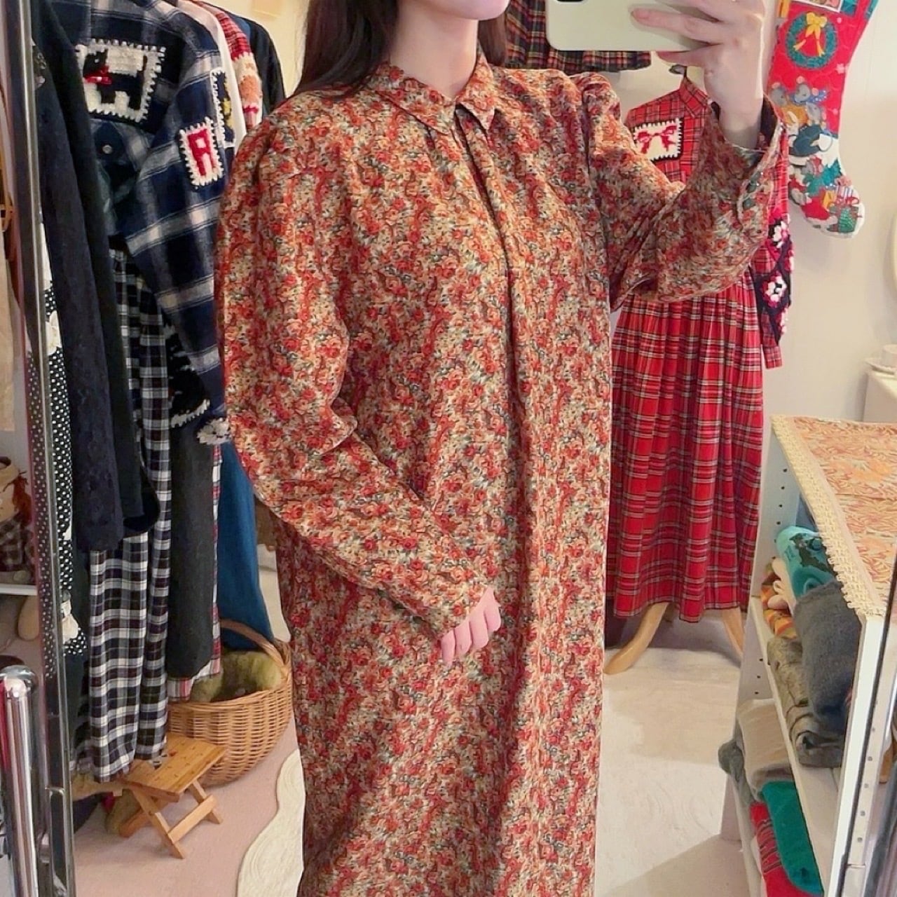 mini rose gather one-piece