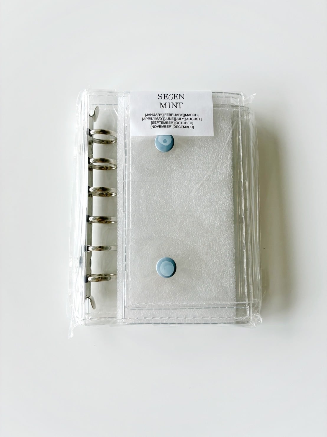 SEVEN MINT A6 3-Fold Clear Binder (clear) | huee.