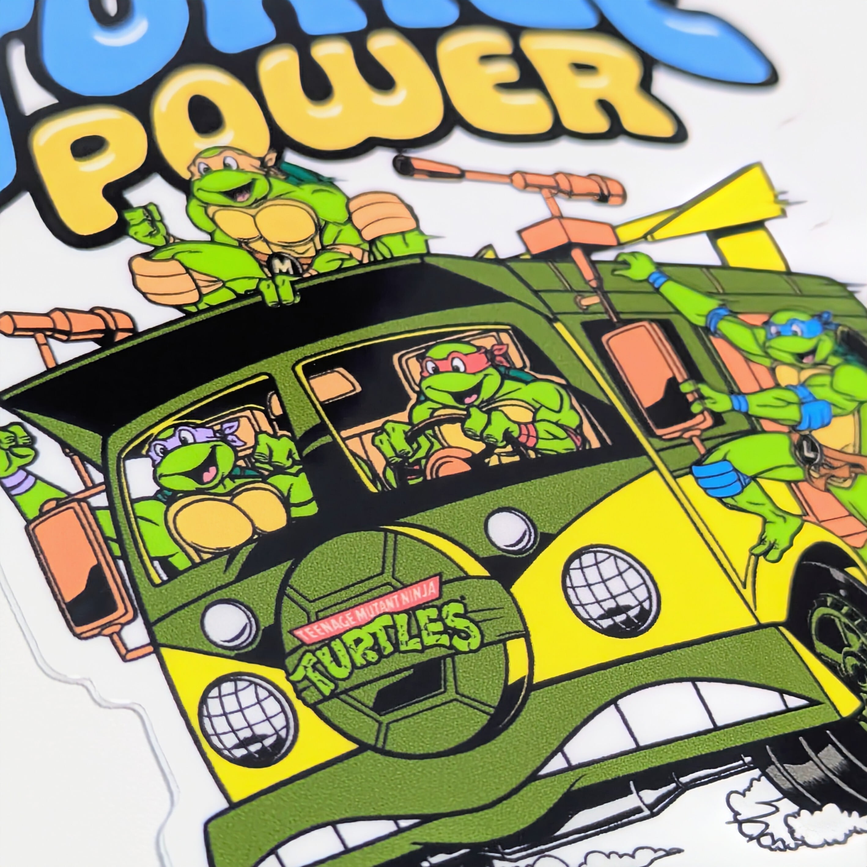 送料無料!!【 DIE-CUT STICKER / ダイカットステッカー】『 Teenage Mutant Ninja Turtles / タートルズ 』メンバー集合 TMNT / ステッカー / シール 〚アメリカン雑貨 アメトイ〛