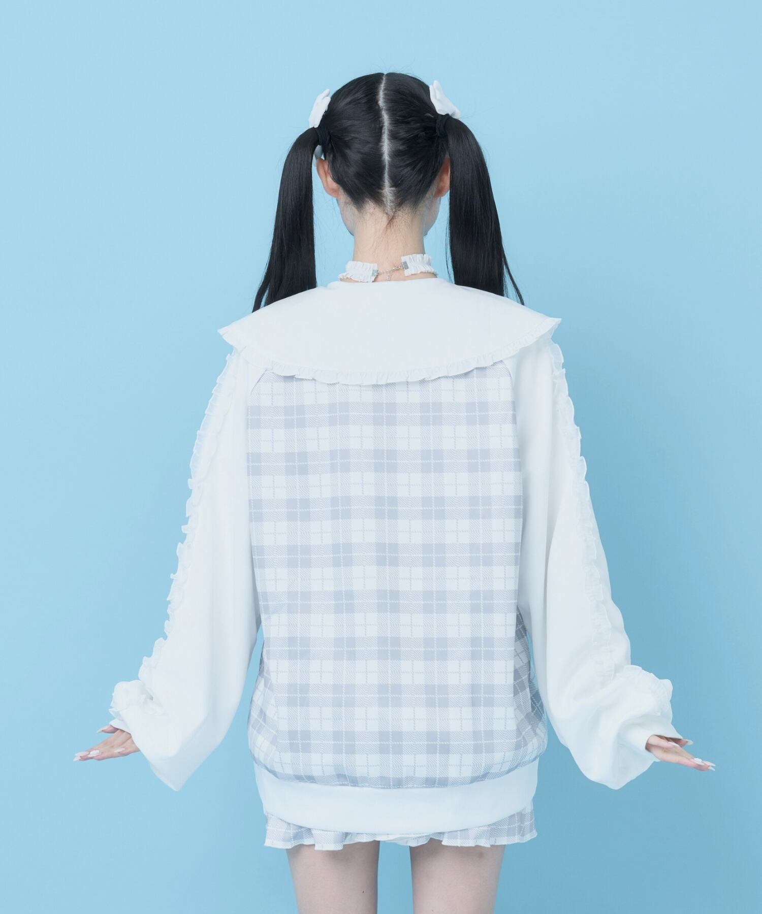 学園征服♡ジャージカーデセットアップ(ホワイト) | Hauls