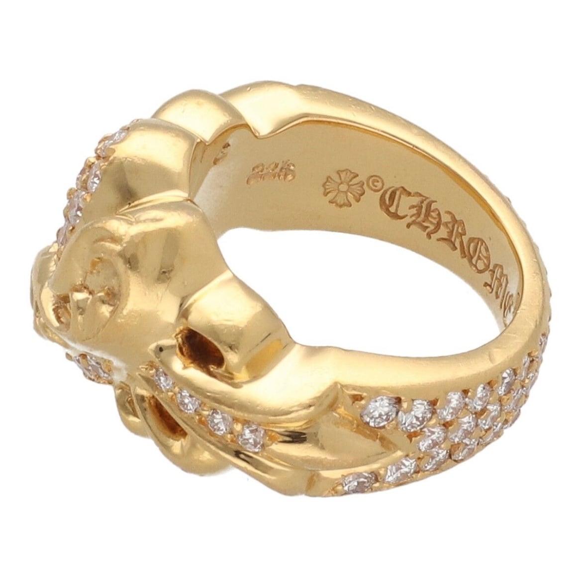 CHROME HEARTS クロムハーツ フローラルハートリング 22K フローラル