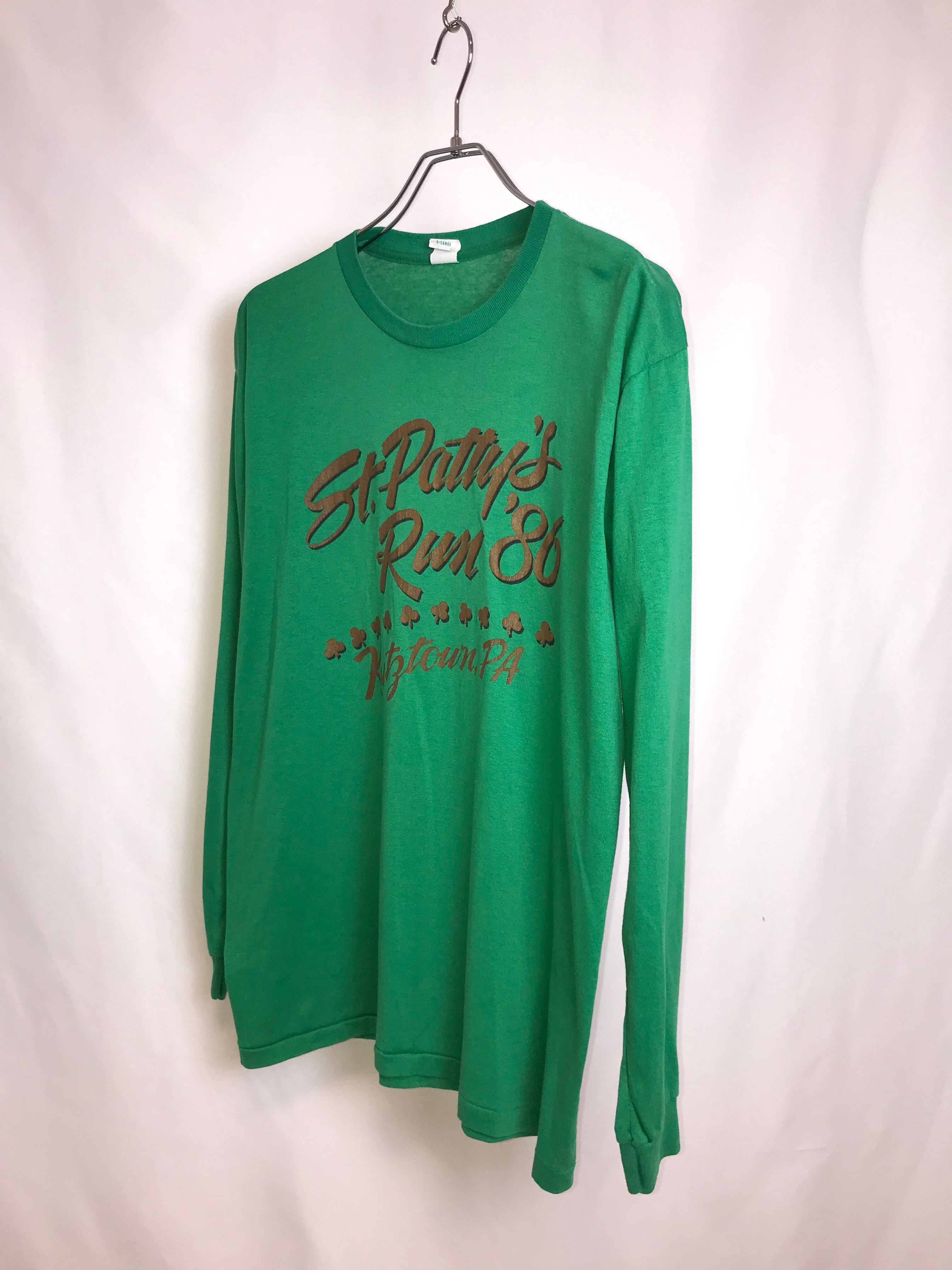 1986s USA Vintage "St. Patrick’s Run" Long Sleeve T-Shirt