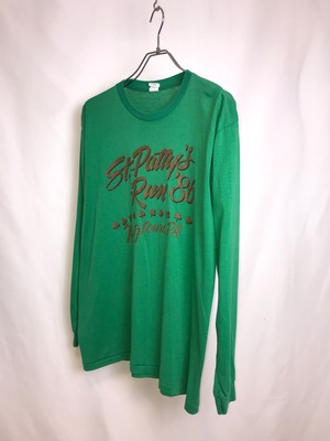 1986s USA Vintage "St. Patrick’s Run" Long Sleeve T-Shirt