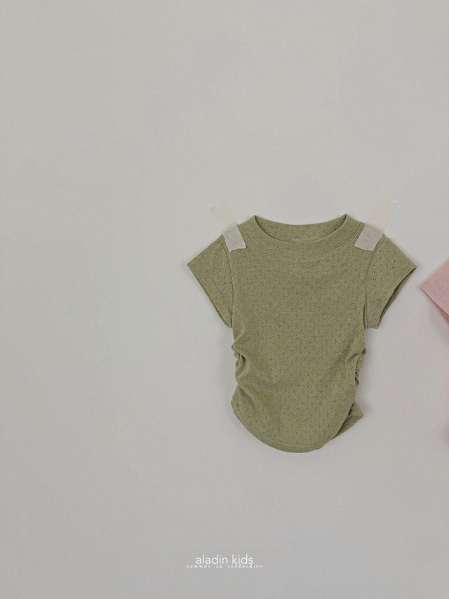 〘予約〙Aladin kids / Eyelet Shirring Tee