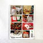 フランス古本　クリスマス本　赤と白のノエル　クリスマスディスプレイ　ハンドメイド　Deco de Noël 12PSdk12-1