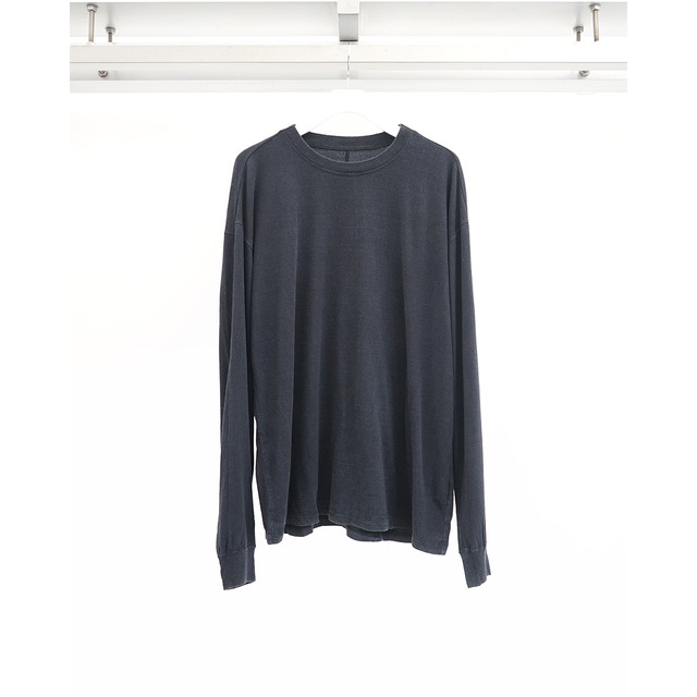 [The Viridi-anne] (ザヴィリディアン) VI-4046-01 SILK L/S T-SHIRT (BLACK)