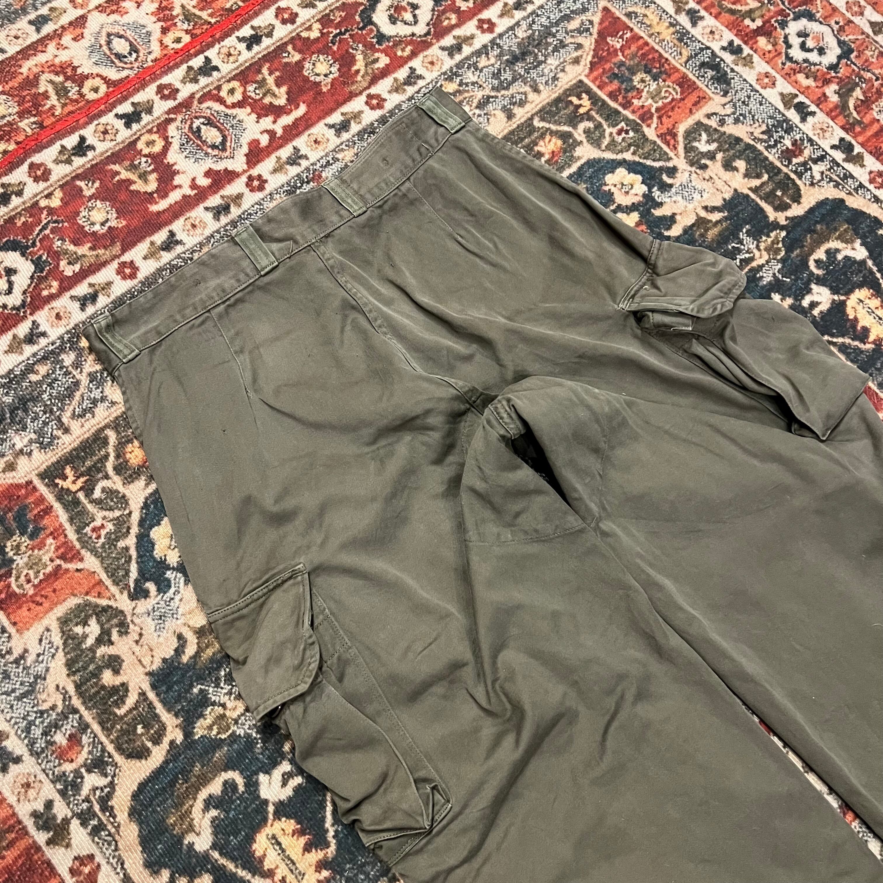 80s フランス軍 実物 M-64 フィールドパンツ カーゴパンツ 76C W80cm