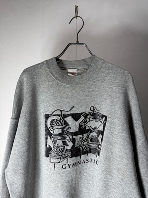 90’s “GYMNASTICS” Graphic Sweat Shirt