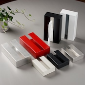 ティッシュボックス  　　　　　　ステンレスBL仕上　　　　　　　　焼付カラー塗装対応