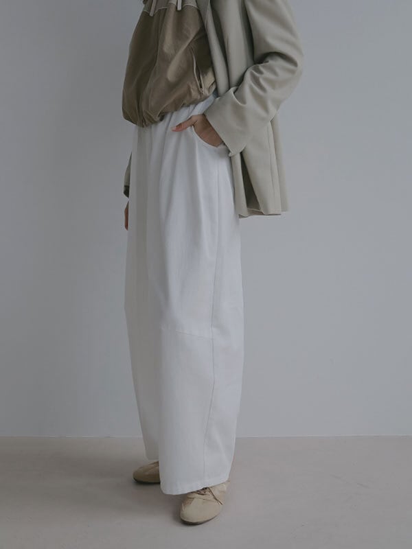 ETRE TOKYO ソフトコットンタックカーブパンツ | FLICKA ASHIYA