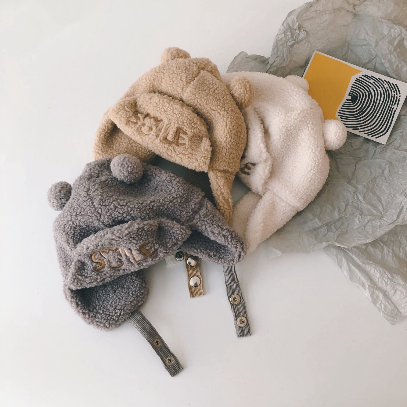 ベルベット刺繍オータムウィンター 帽子 秋物 冬物 超面白いベビーショップ64010179498