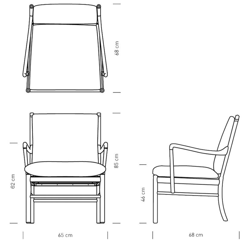 OW149 コロニアル ラウンジチェア オーク オイル THOR［カールハンセン