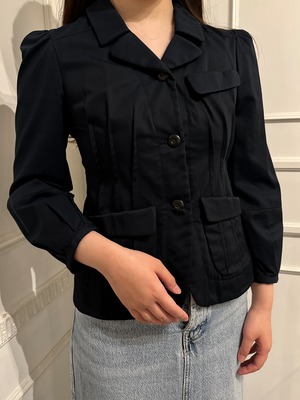 MIU MIU / vintage navy design jacket .